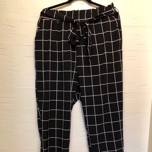 High Waisted Plaid Pants | SHEIN